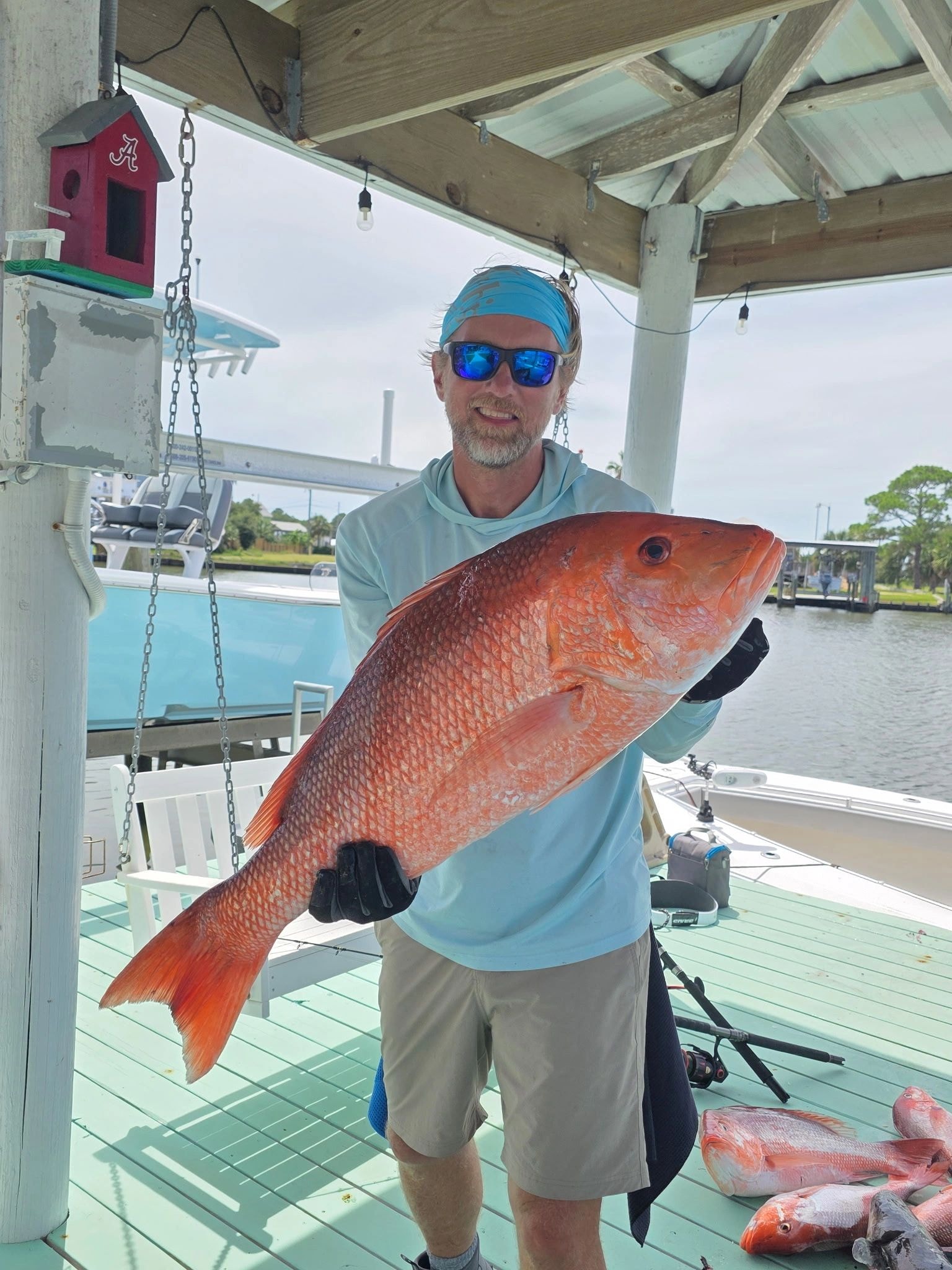 Captain Stingray with a red snapper catch