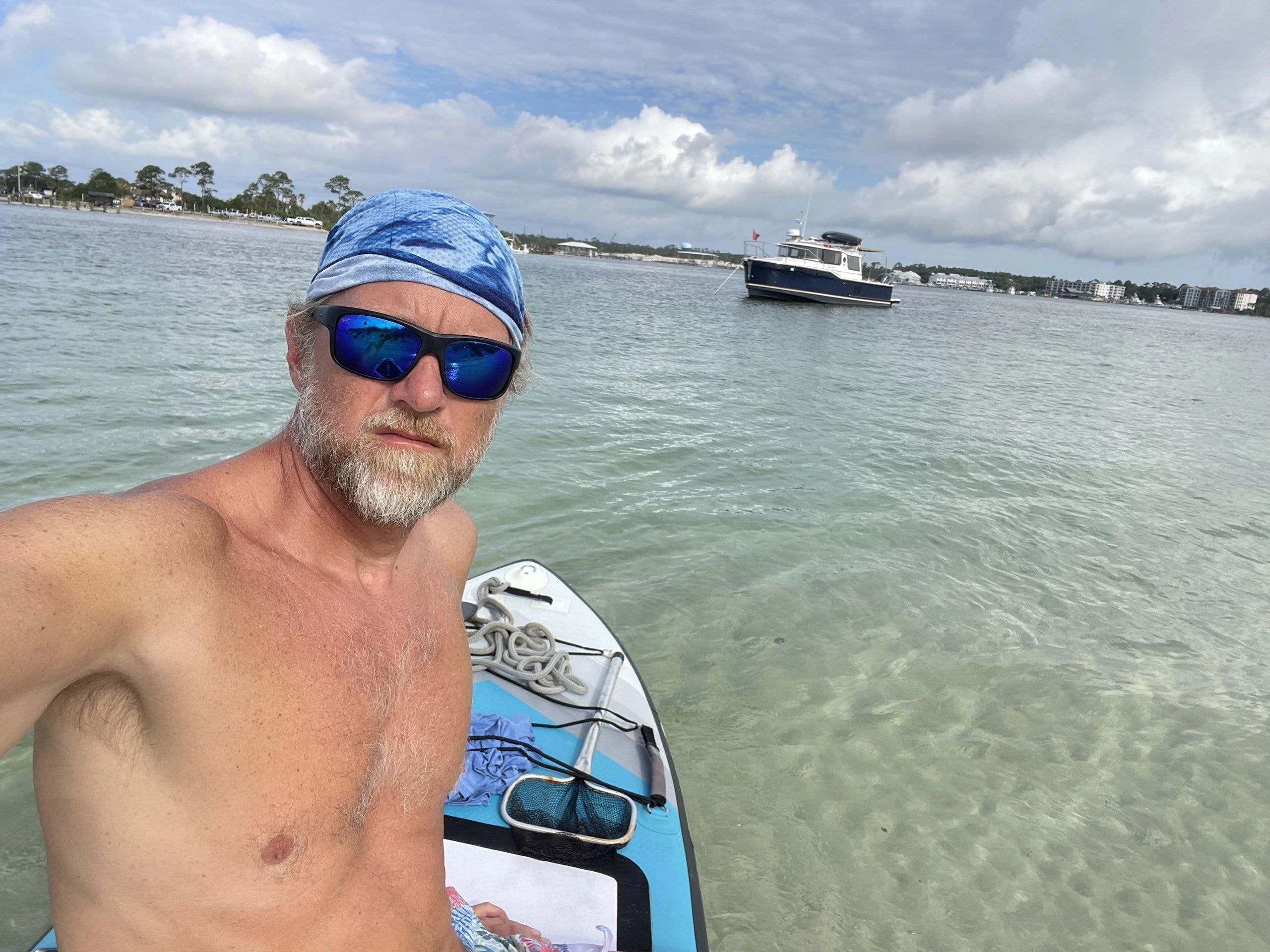 Captain Stingray on the paddleboard